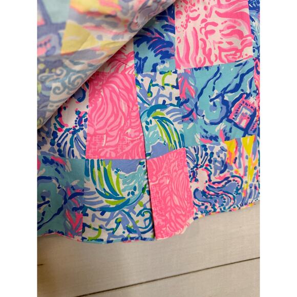 LIlly Pulitzer Simona Skort Sz 4 NWT Pop Up Back Together Again Patchwork Preppy - Picture 5 of 6